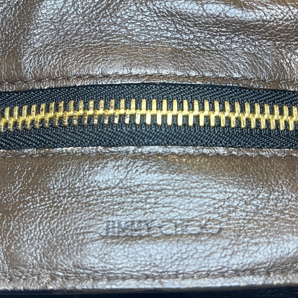 Jimmy Choo Authentic Large Black Leather Buckle Bag Tote with Gold Tone Hardware - Picture 4 of 14